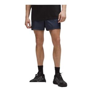 Lululemon Stretch Satin Nylon Short 5” Club Blue Size M NWT Glossy Athletic